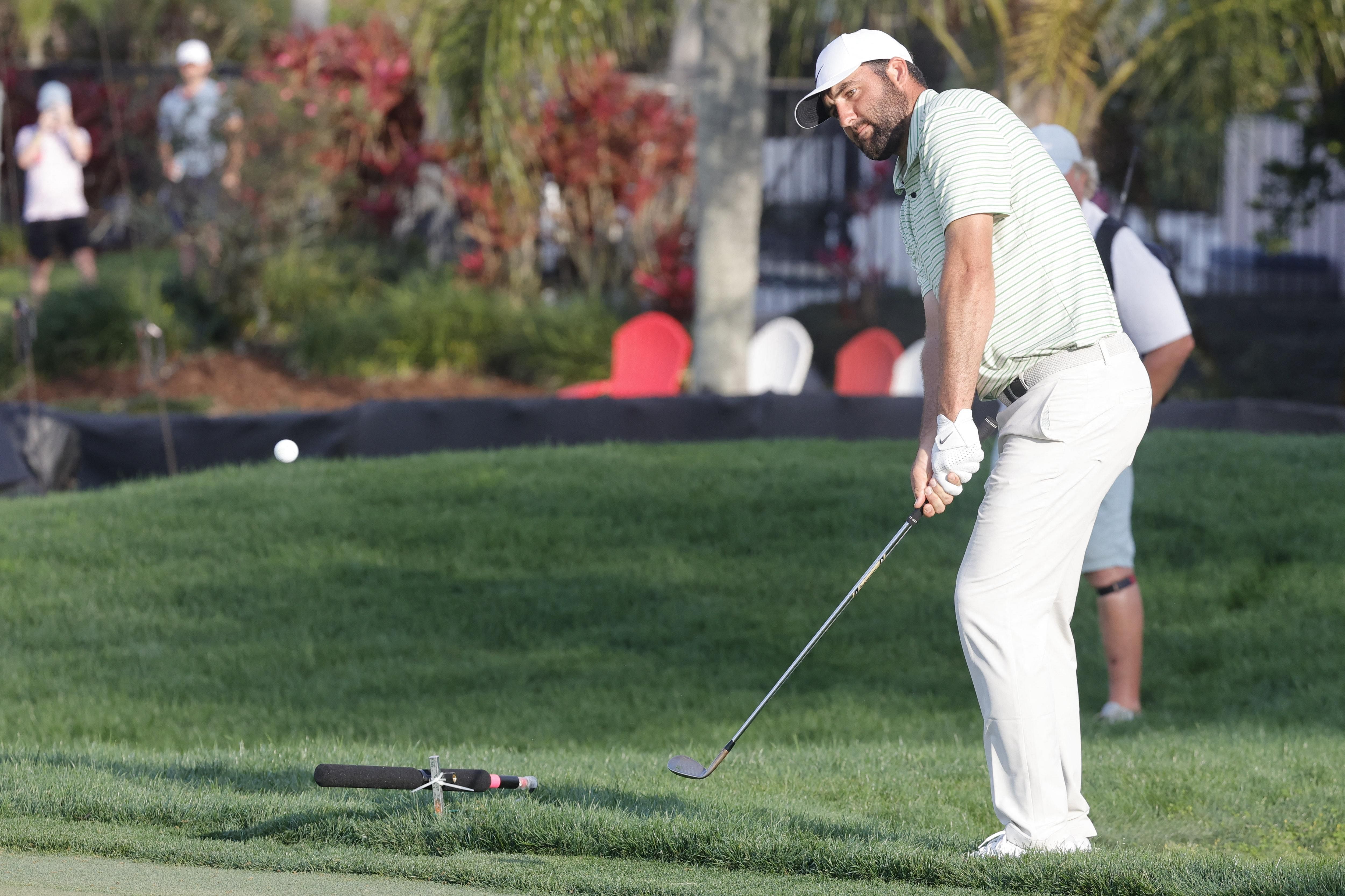 Scottie Scheffler, Shane Lowry share 54-hole PGA lead at Arnold Palmer Invitational