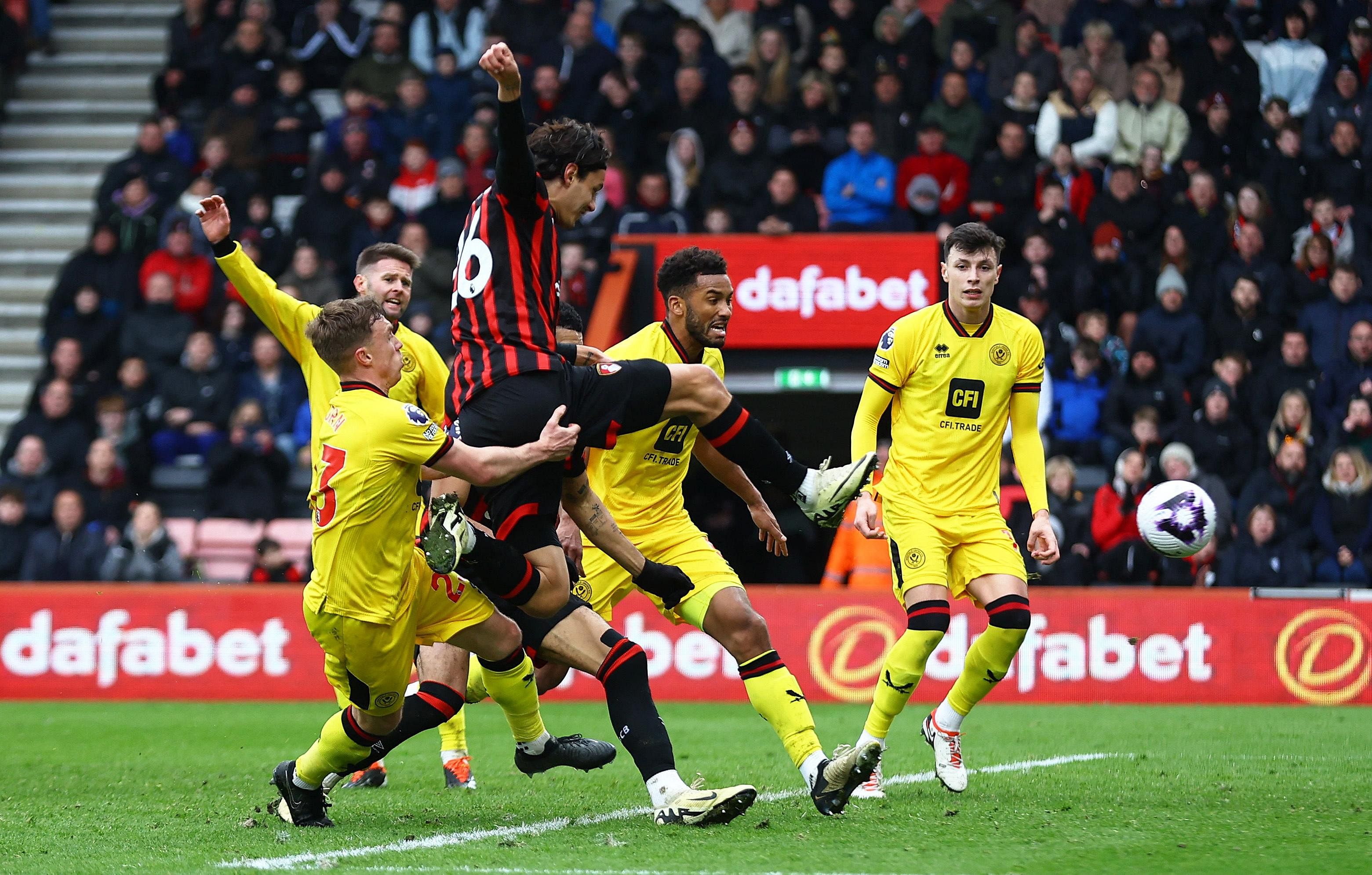 Bournemouth fight back to draw 2-2 with Sheffield United