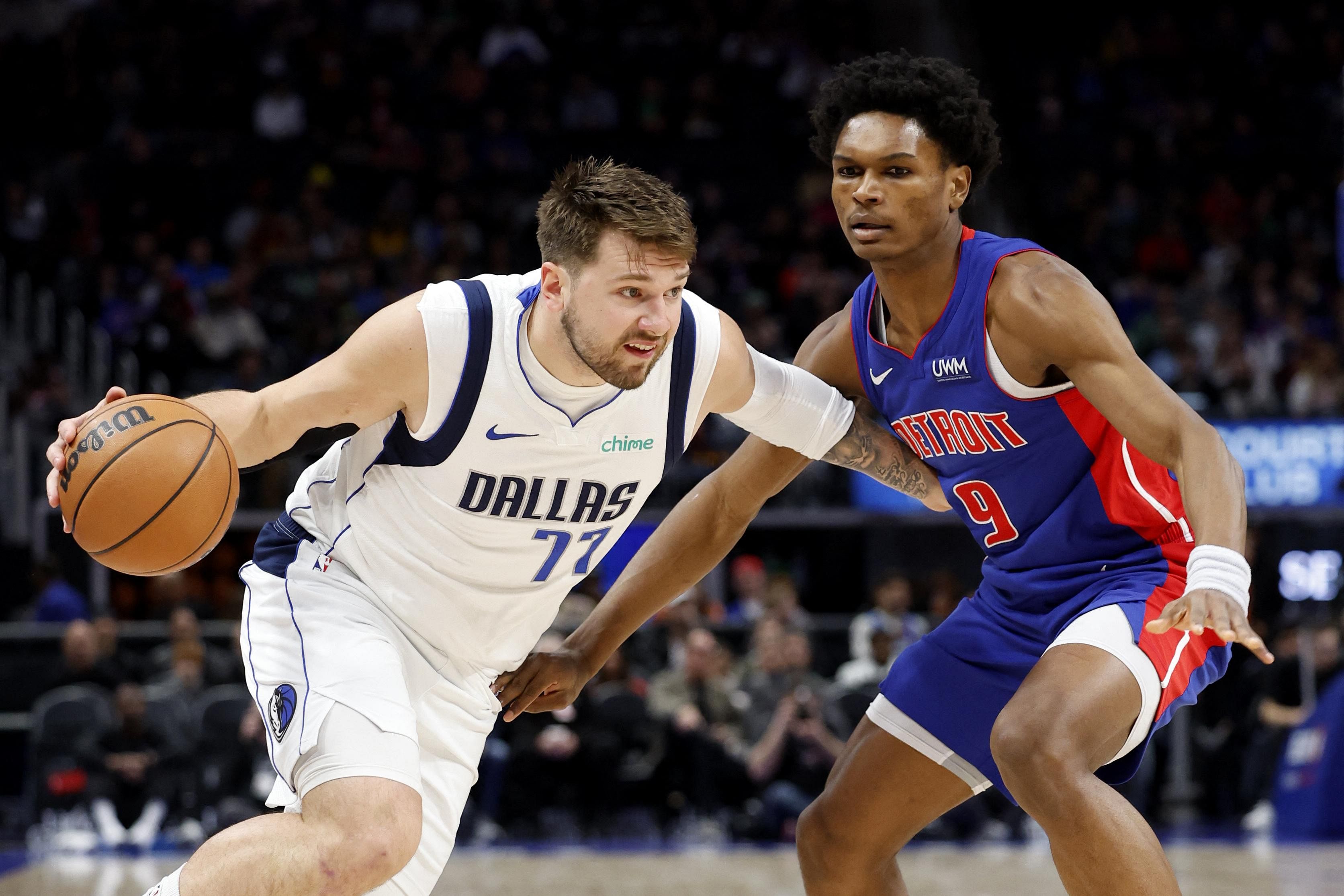 Luka Doncic makes NBA triple-double history as Dallas Mavericks down Detroit Pistons