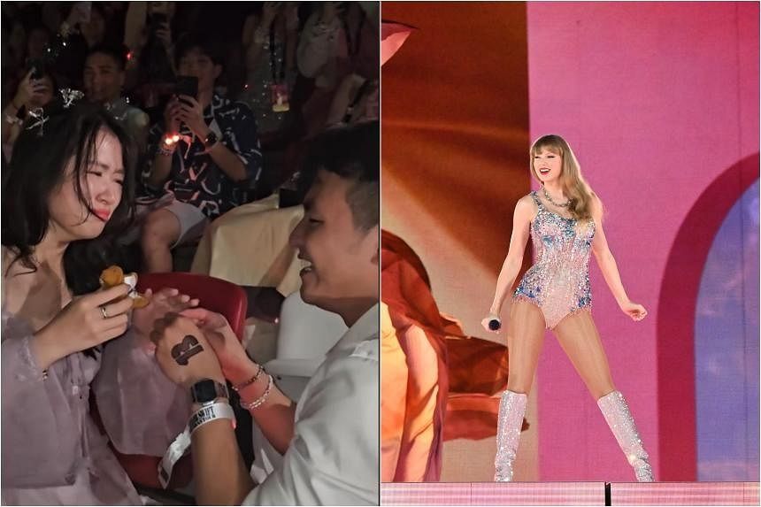 ‘Fantasy fulfilled’: Vietnamese couple who proposed to each other at Taylor Swift’s Singapore concert