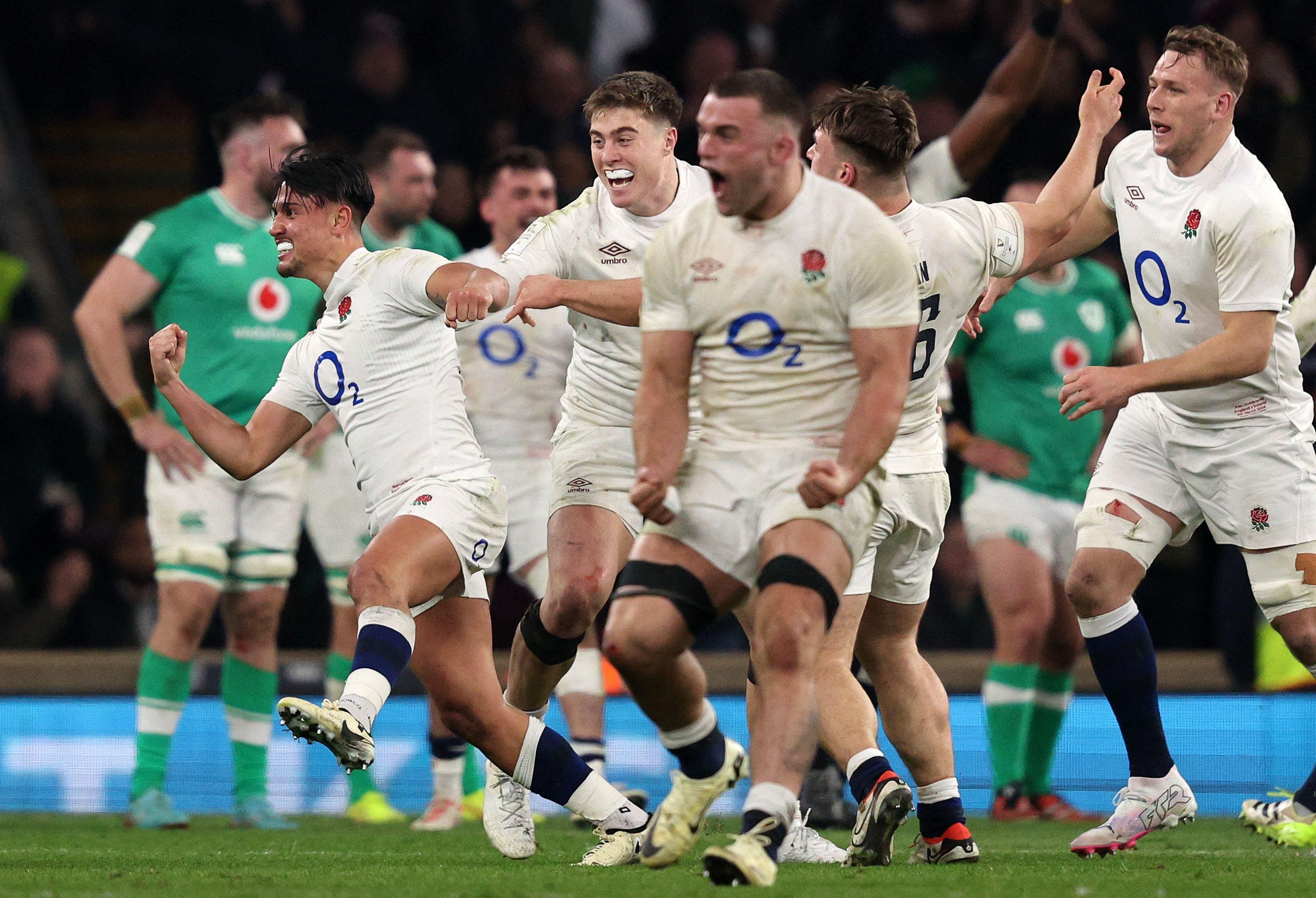 Late Marcus Smith drop goal in Six Nations ends Ireland’s Grand Slam hopes
