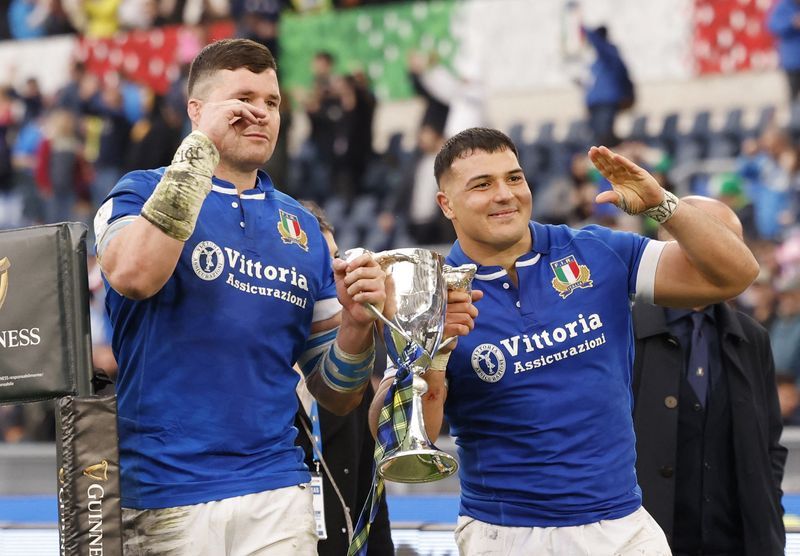 Rugby-Italy awoken from slumber and hungry for more after win over Scotland