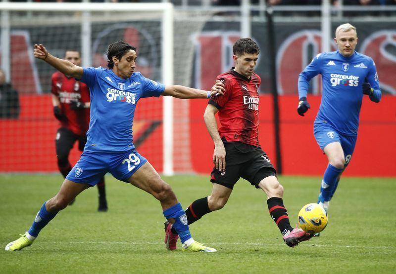 Soccer-Pulisic goal enough as lacklustre Milan see off Empoli
