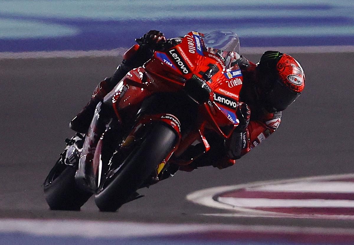 Motorcycling - Ducati's Bagnaia begins MotoGP title defence with victory in Qatar