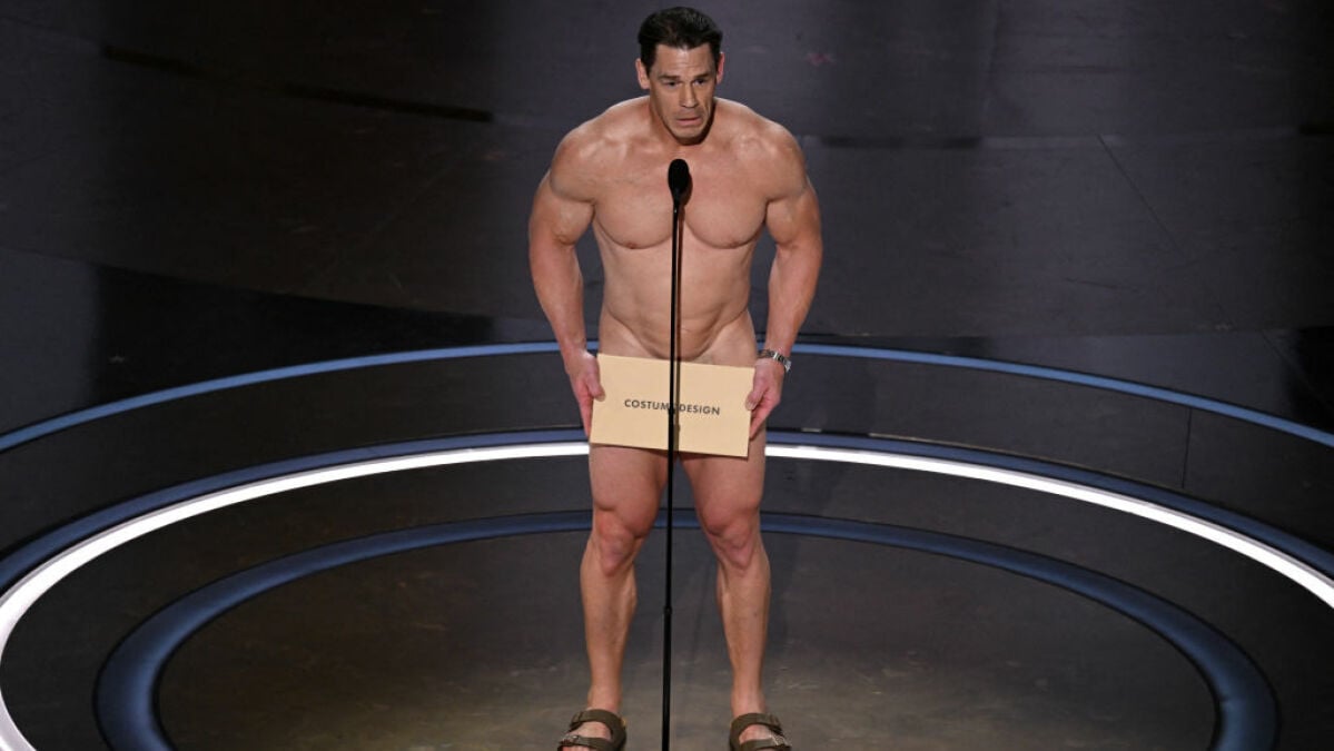 John Cena was naked on the Oscars' stage. Here's what happened.