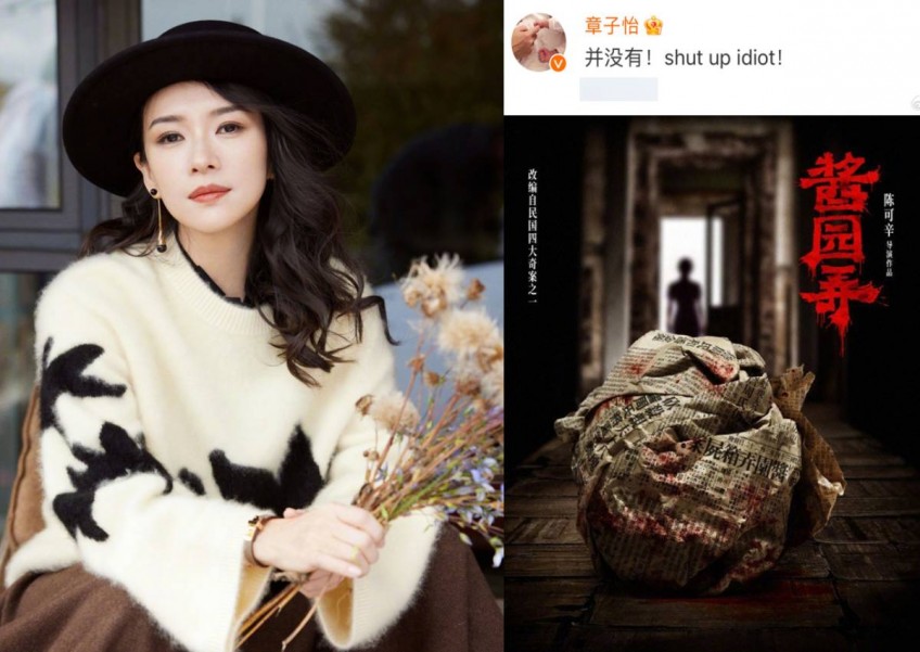 'Shut up, idiot': Zhang Ziyi slams netizen over false claims about her new movie