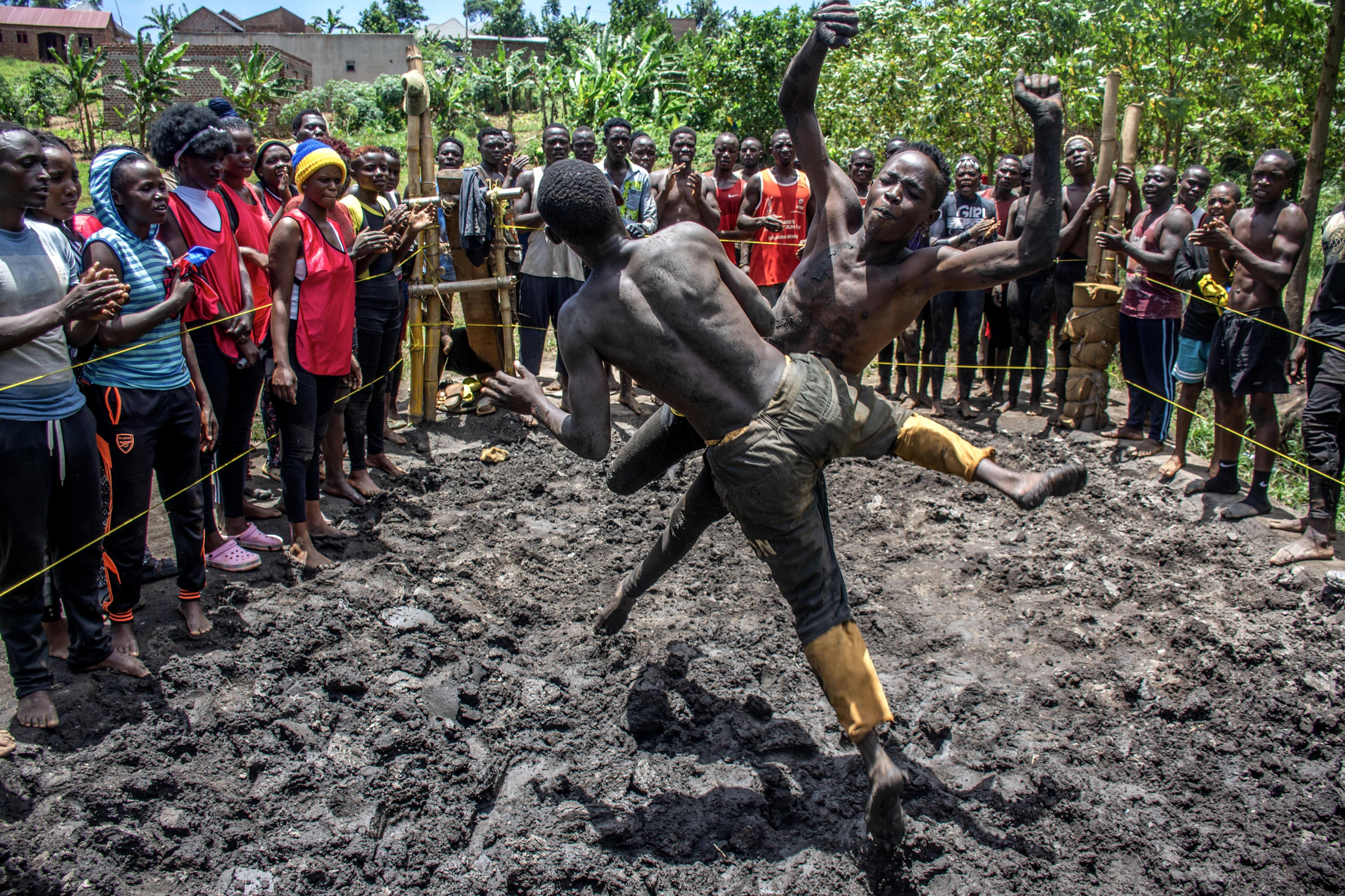 Ugandan mud wrestlers dream of glory on world stage