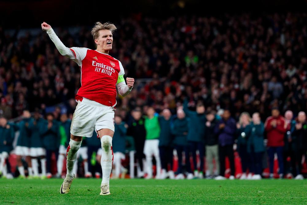 Odegaard urges Arsenal to ‘grow off’ Champions League shootout win