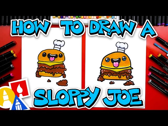 How To Draw A Funny Cartoon Sloppy Joe
