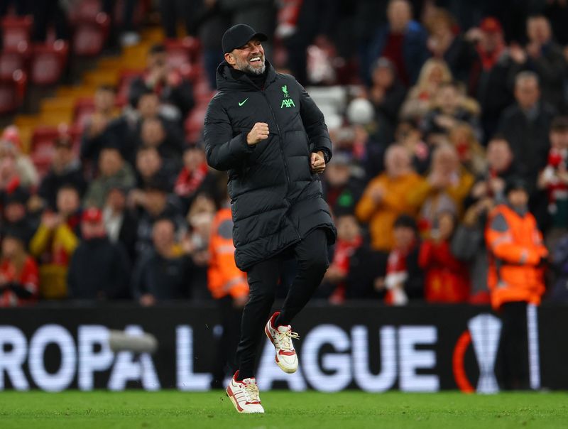 Soccer-Liverpool's stroll in Europe allowed them to focus on Man United Cup clash, says Klopp