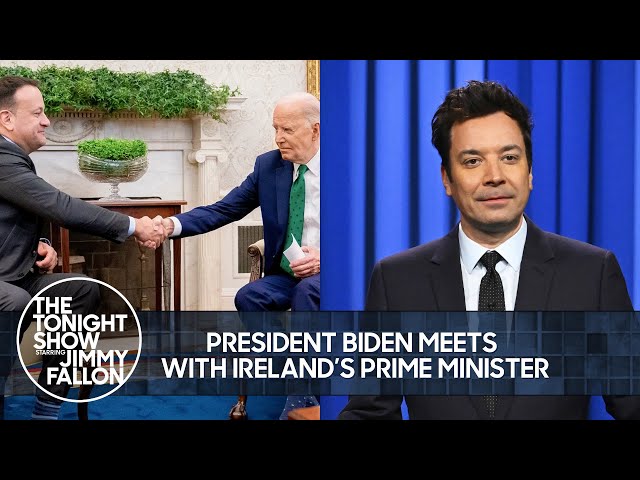 President Biden Meets with Ireland's Prime Minister, Jimmy Reads His Favorite Limericks