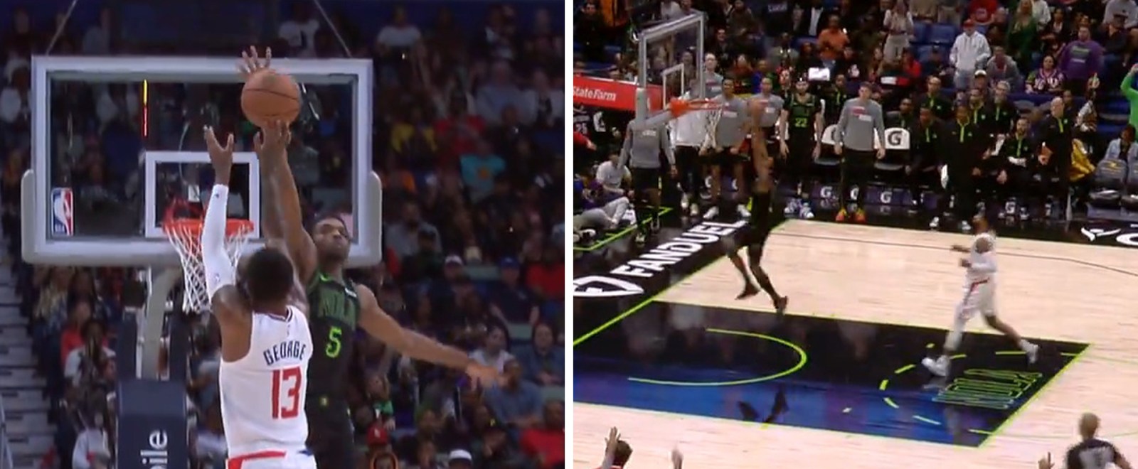 Herb Jones Flew In To Swat A Paul George Three And Turned It Into A Wide Open Dunk