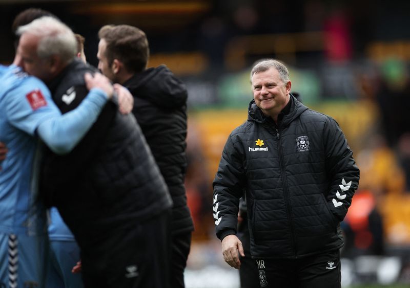 Soccer-Coventry boss Robins 'immensely' proud after Wolves FA Cup upset