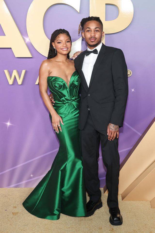 Halle Bailey Is Regal in an Emerald Green Gown at the 55th NAACP Image Awards