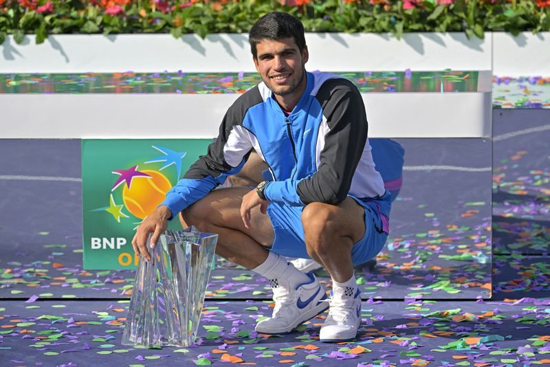 Tennis-'It's been difficult', Alcaraz all smiles again after Indian Wells triumph
