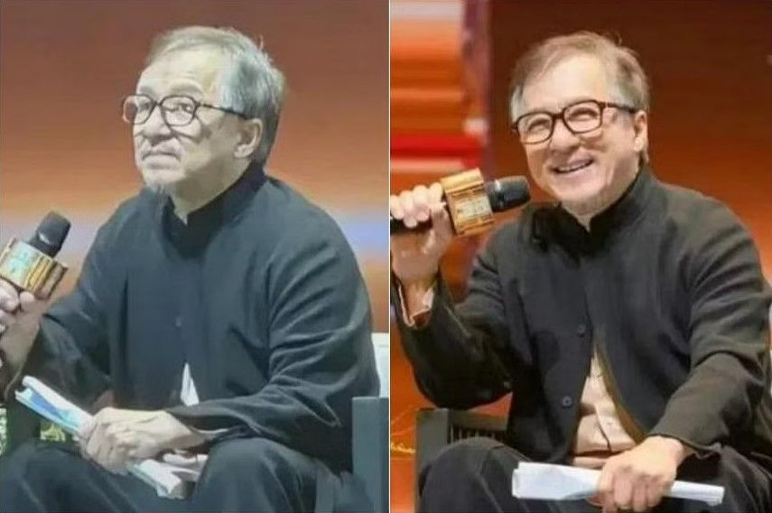 Photos of Jackie Chan with grey hair trigger online discussion
