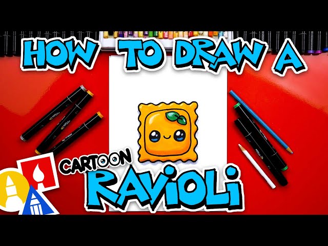How To Draw A Funny Cartoon Ravioli