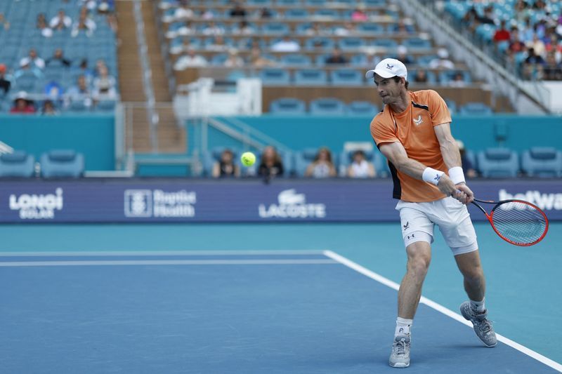 Tennis-Murray beats ailing Berrettini to reach Miami second round