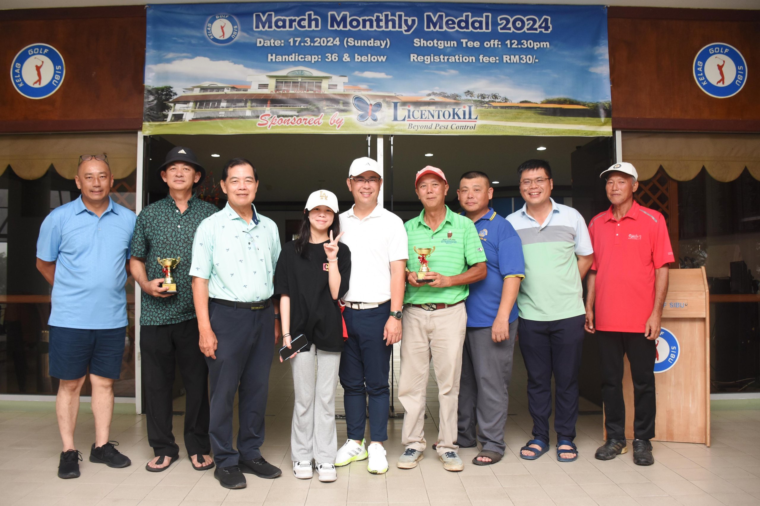 Tang Tong Seng wins Sibu Golf Club’s monthly medal Group A nett title