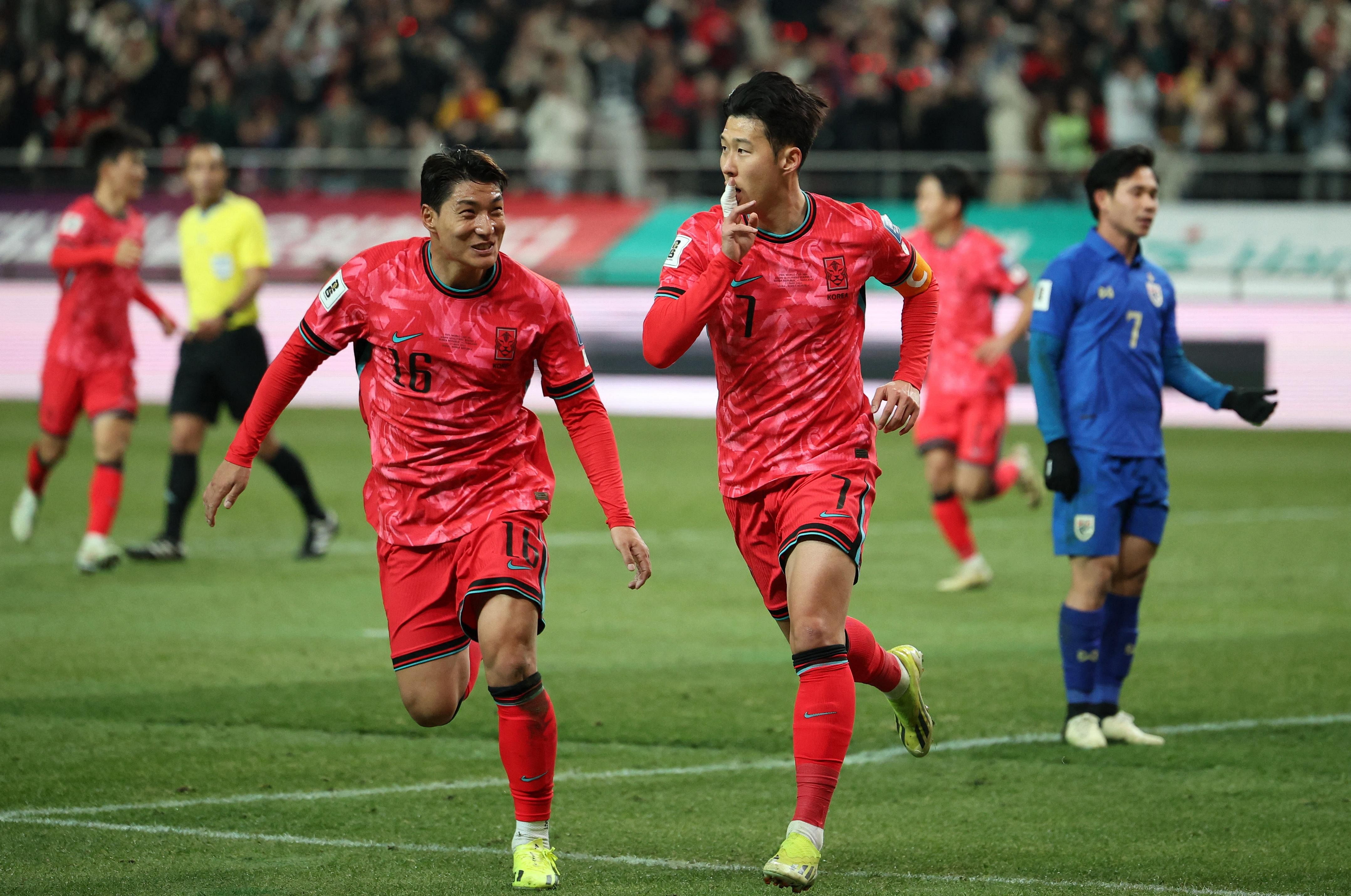Son Heung-min scores but Thailand hold South Korea in World Cup qualifier