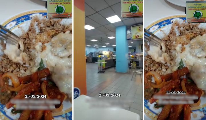 [Watch] Woman Claims She Found Tissue In Hospital Cafeteria Dish
