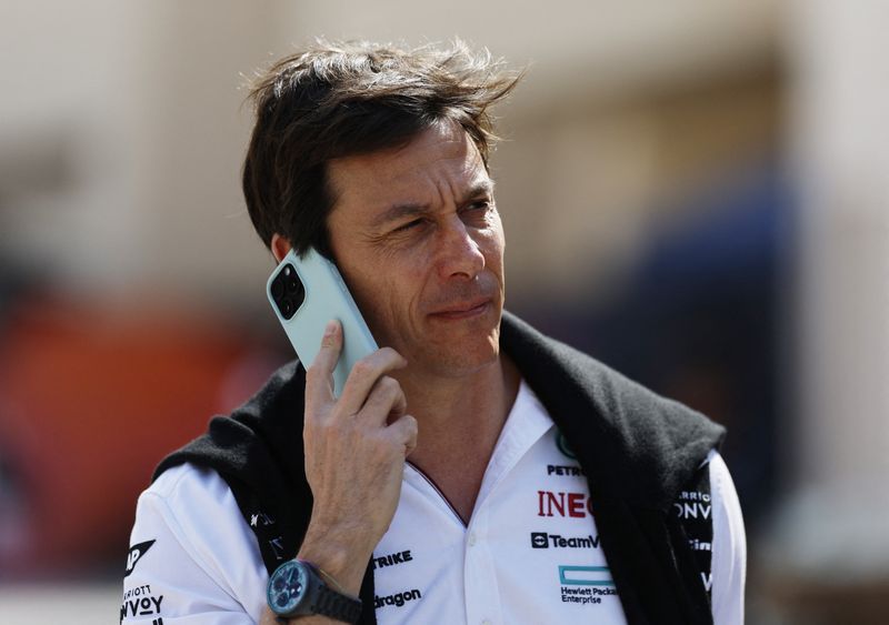 Motor racing-Catching Red Bull in short term an illusion, Mercedes boss Wolff says