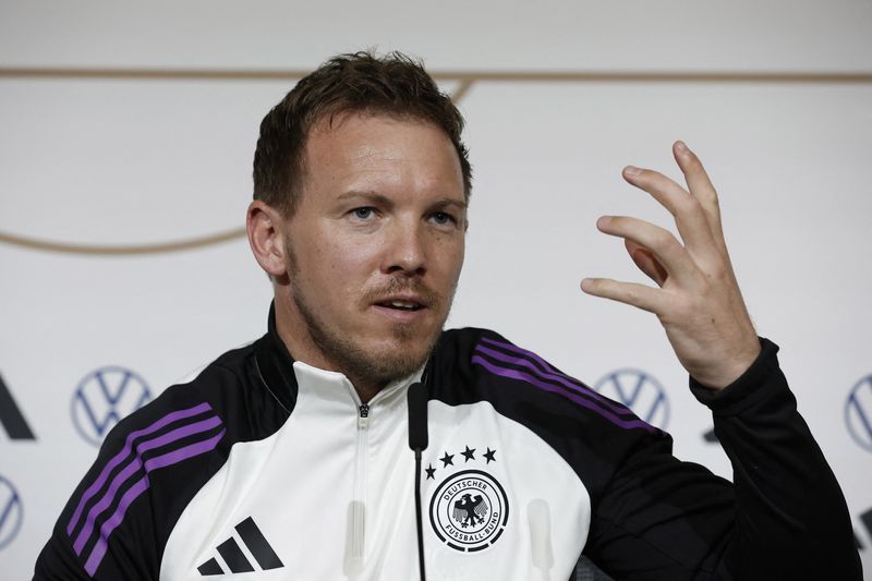 Soccer-Germany should feel no pressure, only joy for the game, says coach Nagelsmann