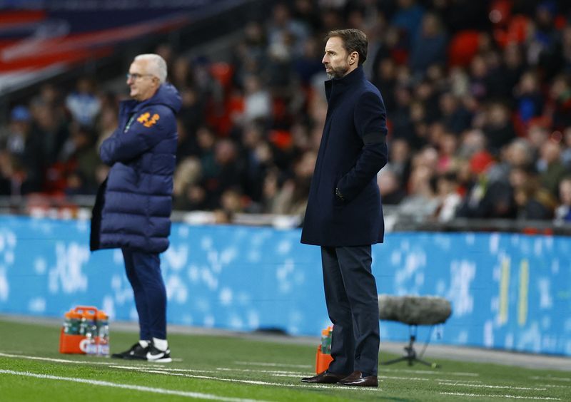 Soccer - Southgate pleased with England experiment despite Brazil loss