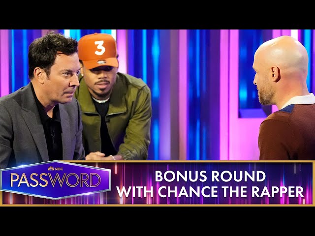 Chance the Rapper and Jimmy Fallon Team Up for a High-Stakes Bonus Round | Password