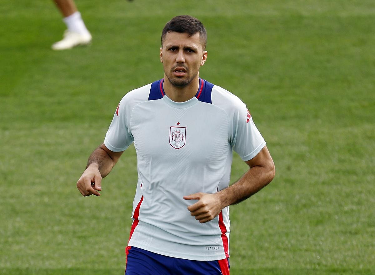 Rodri absent from Spain’s practice session before Brazil clash