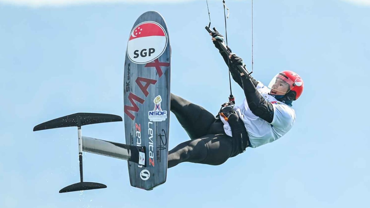 World champion kitefoiler Max Maeder wins European title