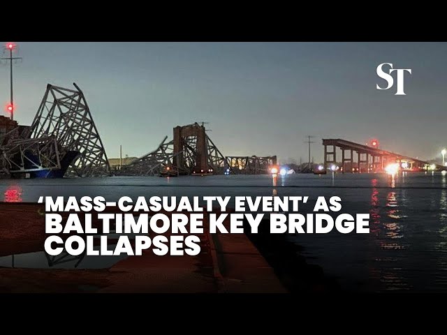 Baltimore bridge collapses after Singapore-flagged ship crash