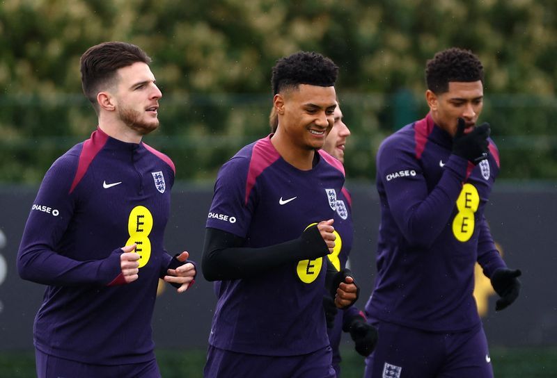 Soccer-Rice named England captain against Belgium, Toney set to play, says Southgate