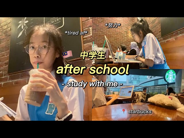 HIGHSCHOOL VLOG: after school revision 🏫☕️ (malaysia)