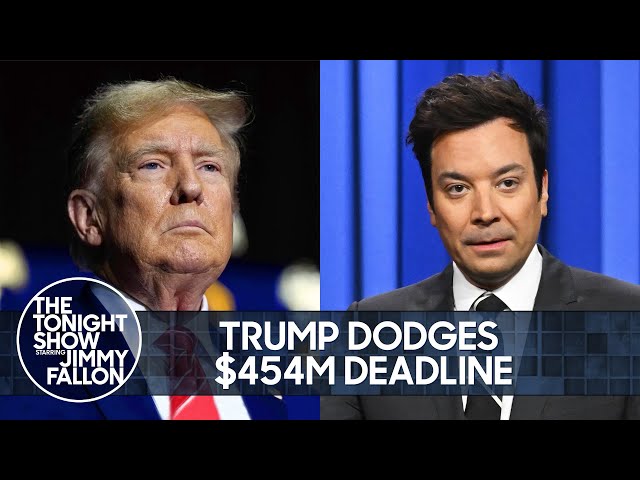Trump Dodges $454M Deadline, Gets Hit with Stormy Daniels Trial | The Tonight Show