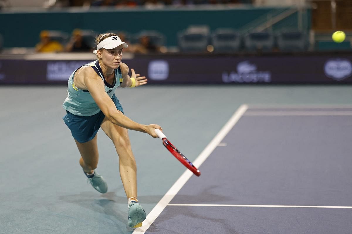 Elena Rybakina survives Maria Sakkari battle to reach Miami Open semis