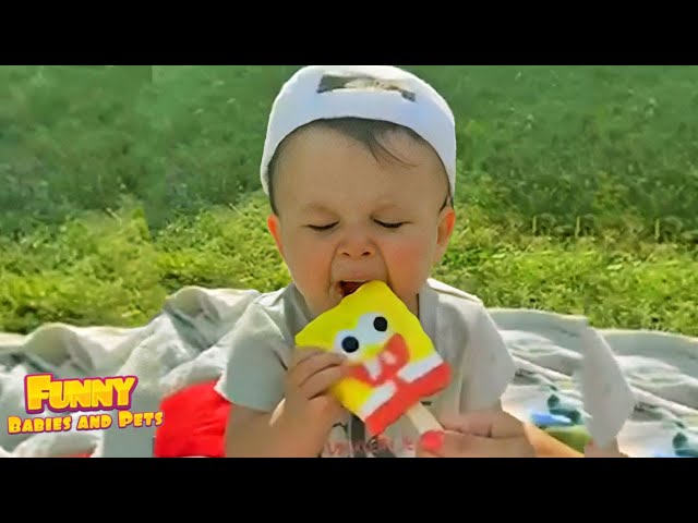 Baby and Ice Cream ! Funniest Babies Trying Ice Cream - Funny Baby Videos