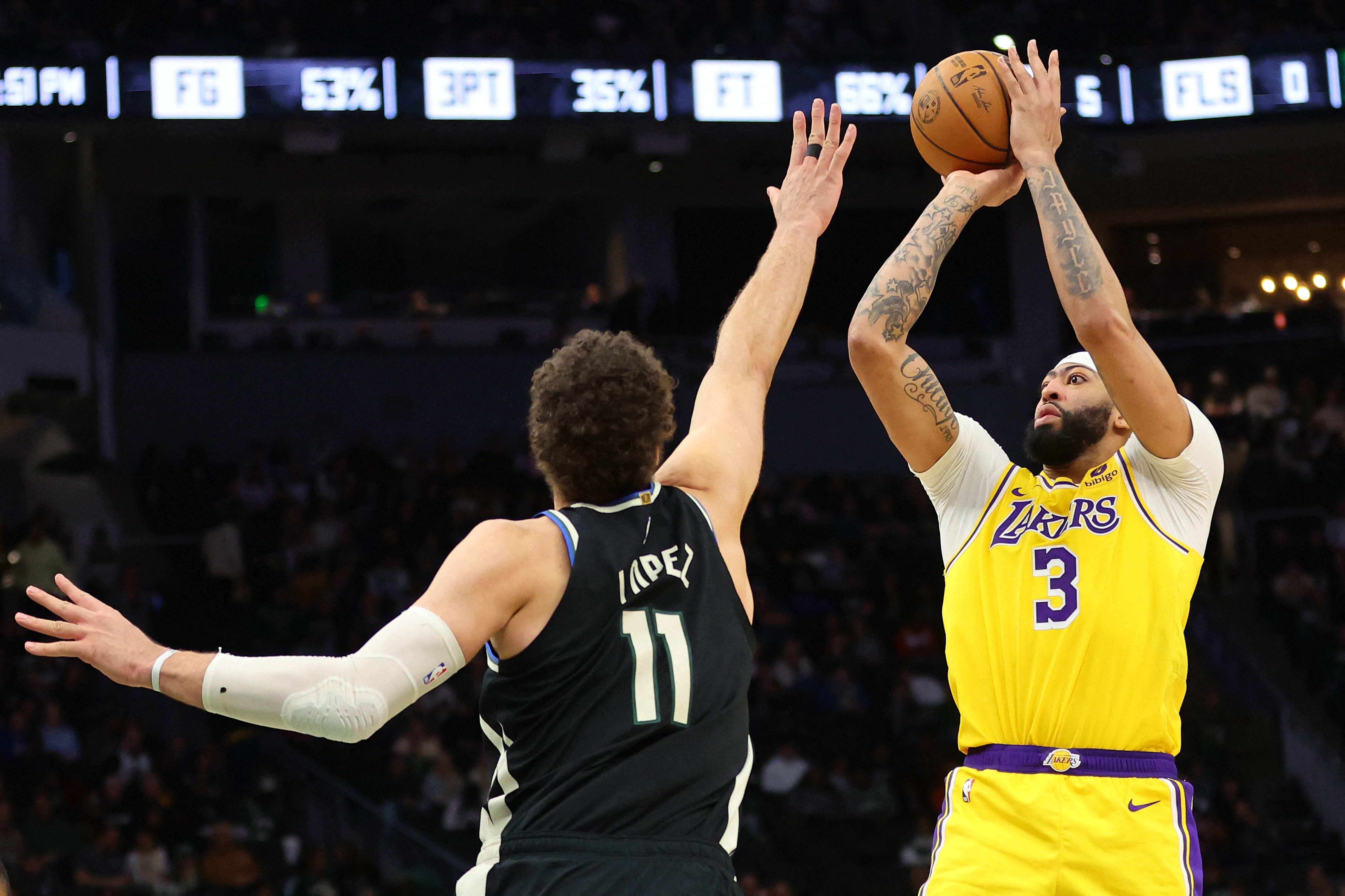 Anthony Davis leads LA Lakers comeback over Milwaukee Bucks in overtime thriller