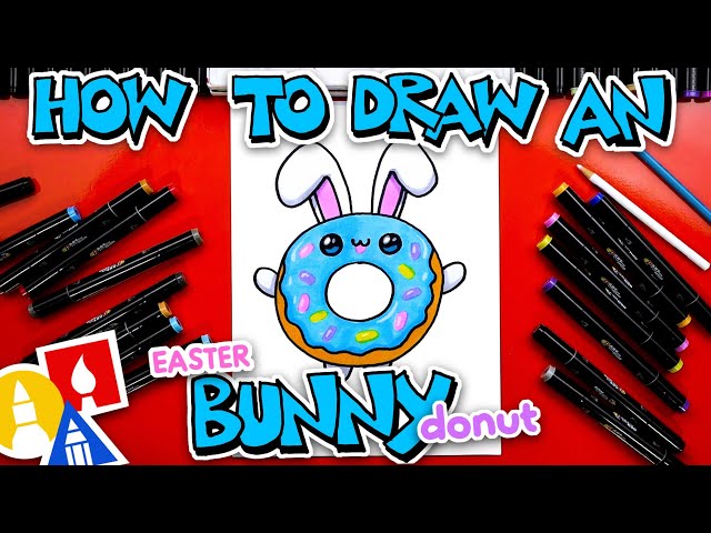 How To Draw A Funny Easter Bunny Donut