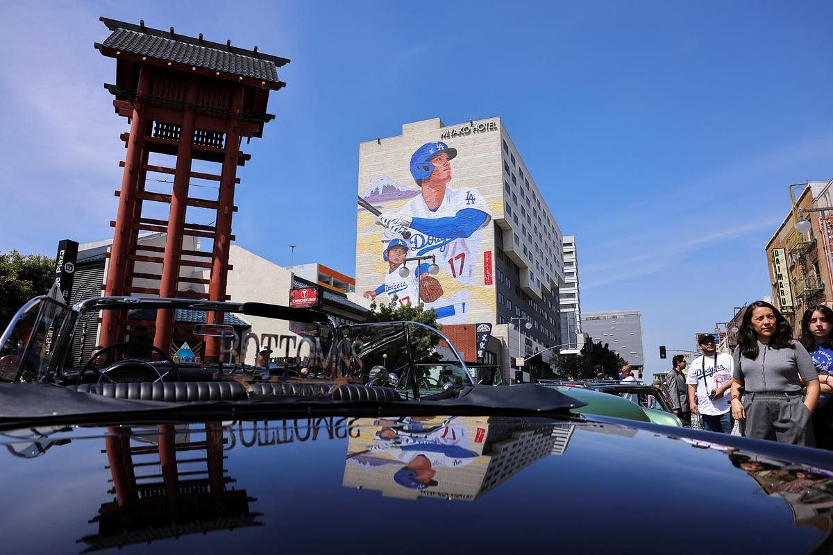 Ohtani's LA mural celebrates larger-than-life ballplayer