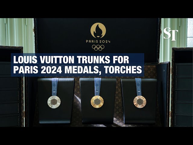 Louis Vuitton unveils trunks for Paris 2024 torches, medals