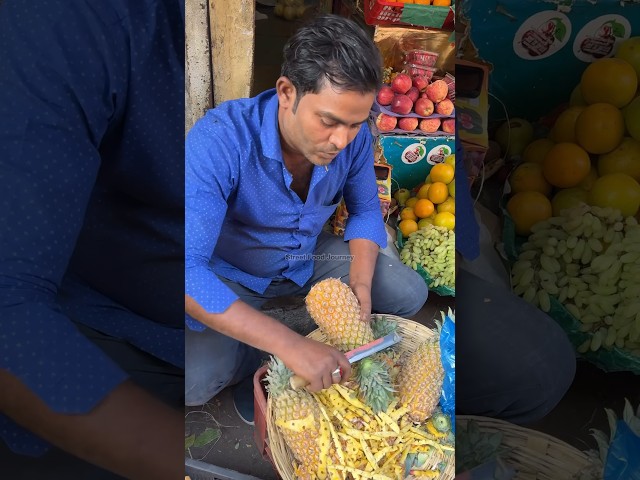 Amazing Pineapple Cutting Skill By Fruit Ninja In India