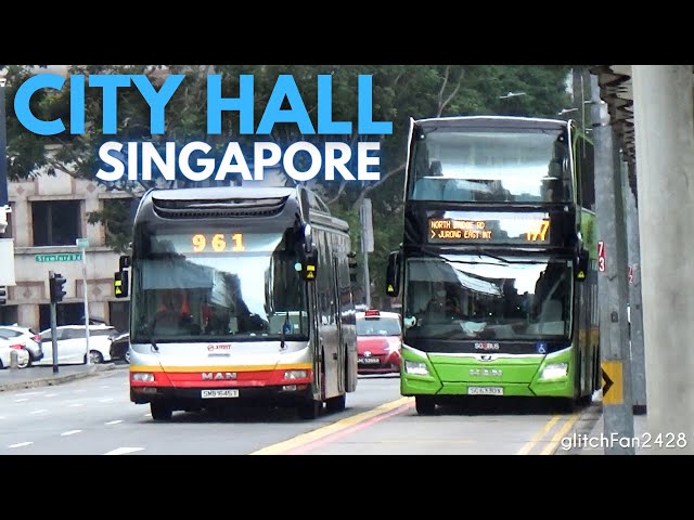 Buses at City Hall Station, Singapore