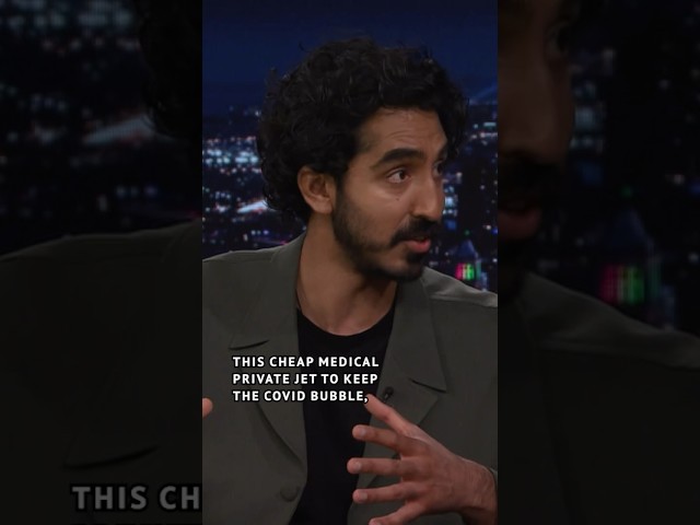 #DevPatel refused to stop filming #MonkeyMan after breaking his hand during a shoot. #JimmyFallon