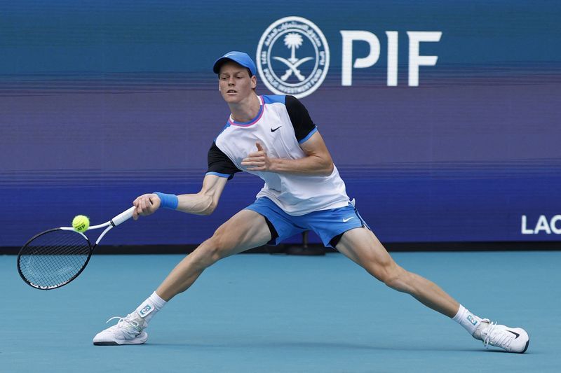 Tennis-Ruthless Sinner motors past Medvedev into Miami final