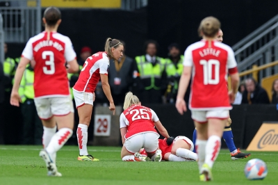 Arsenal’s Maanum stable after collapsing during Women’s League Cup final
