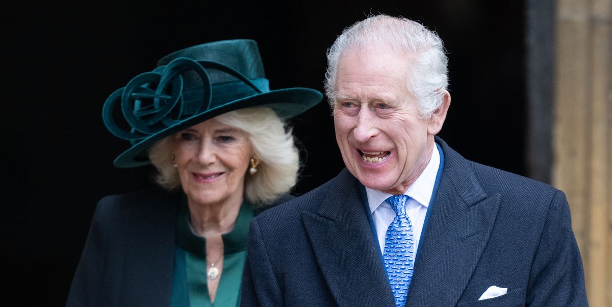 King Charles III and Queen Consort Camilla are All Smiles at Easter Service