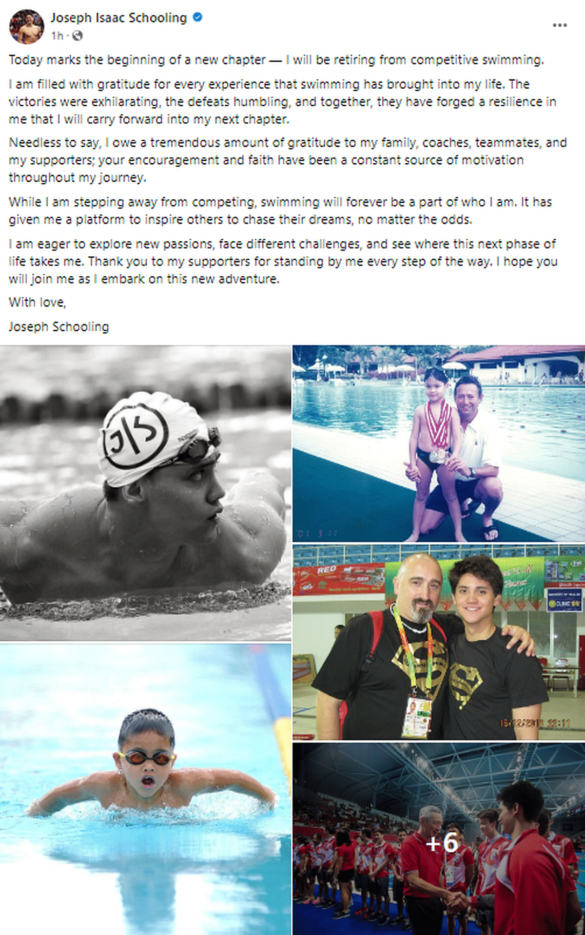 ‘Thank you for flying our flag high’: PM Lee, Edwin Tong pay tribute to Joseph Schooling