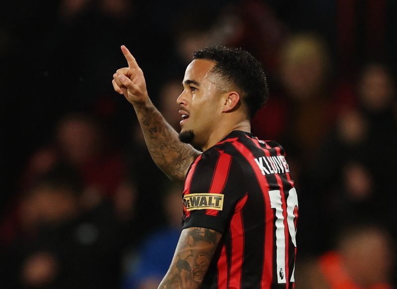 Soccer-Bournemouth on the rise as Kluivert goal sinks Palace