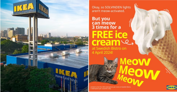 IKEA Malaysia Will Give You Free Ice Cream On 4 April If You "Meow" Three Times